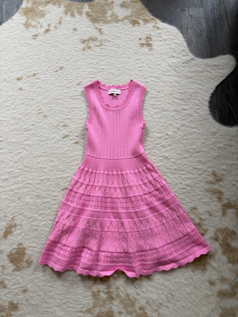 Willow & Wind Pink Knit Tiered Dress - Picture 4 of 15